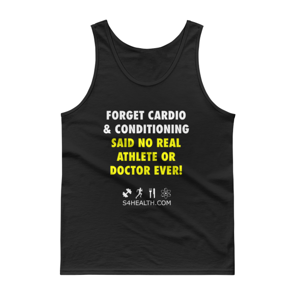 Dont forget Cardio Mens Gym Tank top - promo